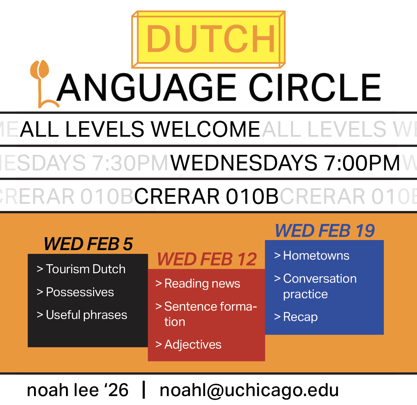 Dutch Language Circle Simple Design